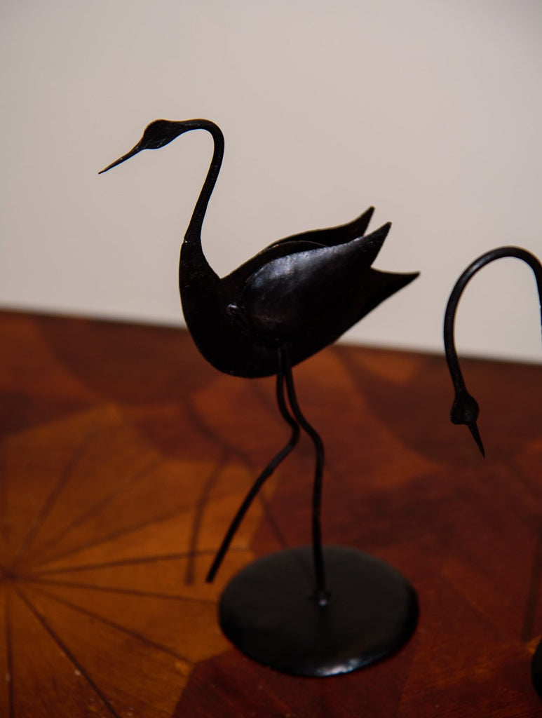 The India Craft House Bastar Tribal Bird Figurine (Set of 2)