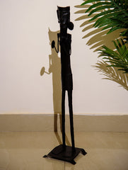 The India Craft House Bastar Tribal Curio Men Figurine - Large