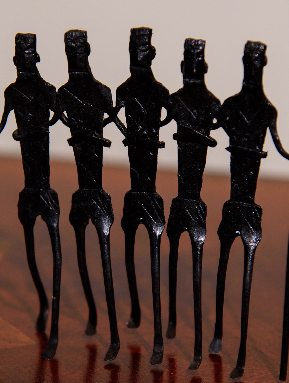 The India Craft House Bastar Tribal Dancer Figurines - Small