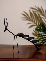The India Craft House Bastar Tribal Deer Candle Holder