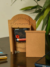 Load image into Gallery viewer, The India Craft House Wooden Jaali Desk Clock