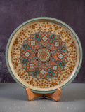 The Shahi Collection. Exclusive Kashmiri Art Papier-Mache Round Tray