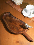 Wood & Dhokra Craft Tray / Cheese Board with Dhokra Bird - Mango