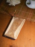 Wood & Dhokra Craft Tray / Cheese Platter with Dhokra Man - Rectangular