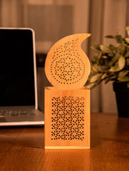 Wooden Jaali Paisley Pen Stand