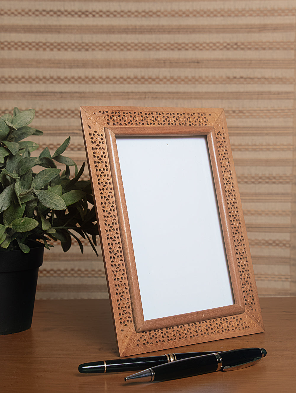 Wooden Jaali Single Frame - Rectangular