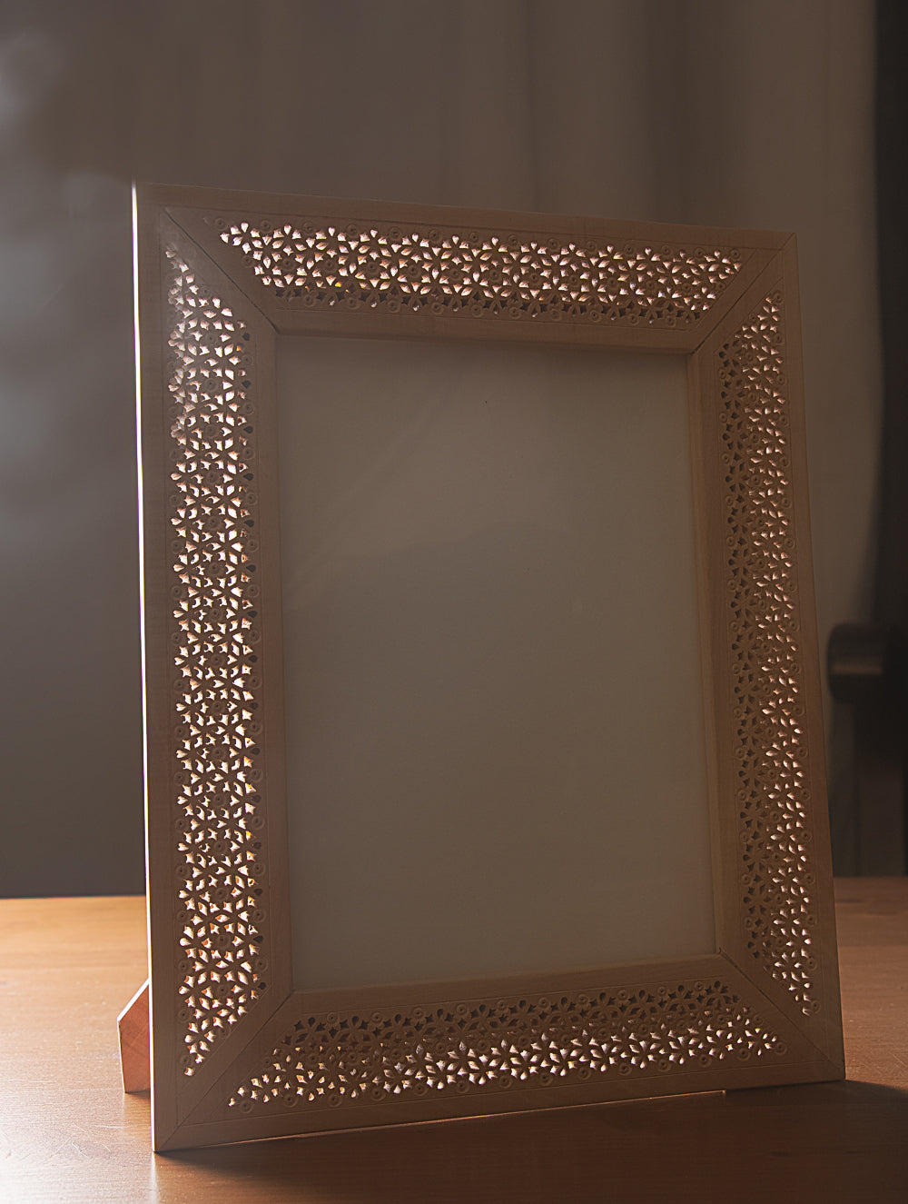 Wooden Jaali Single Frame - Rectangular. Large