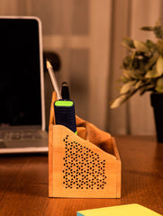 Wooden Jaali Stationery / Paper Holder