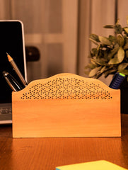 Wooden Jaali Stationery / Paper Holder