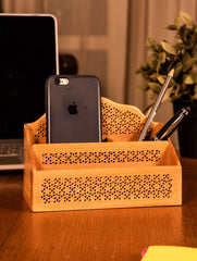 Wooden Jaali Stationery / Paper Holder
