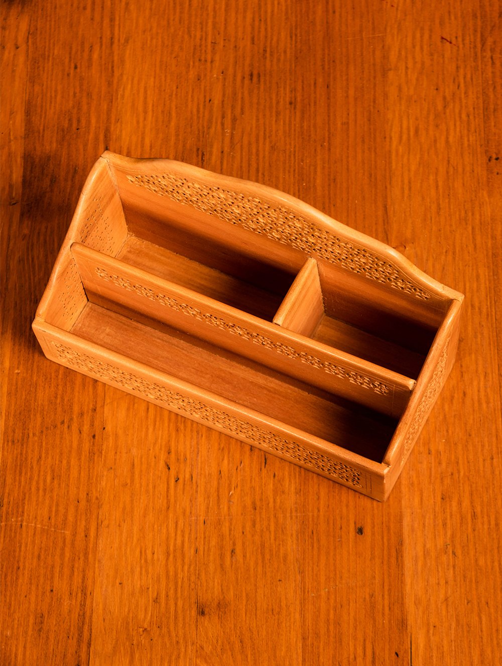 Wooden Jaali Stationery / Paper Holder