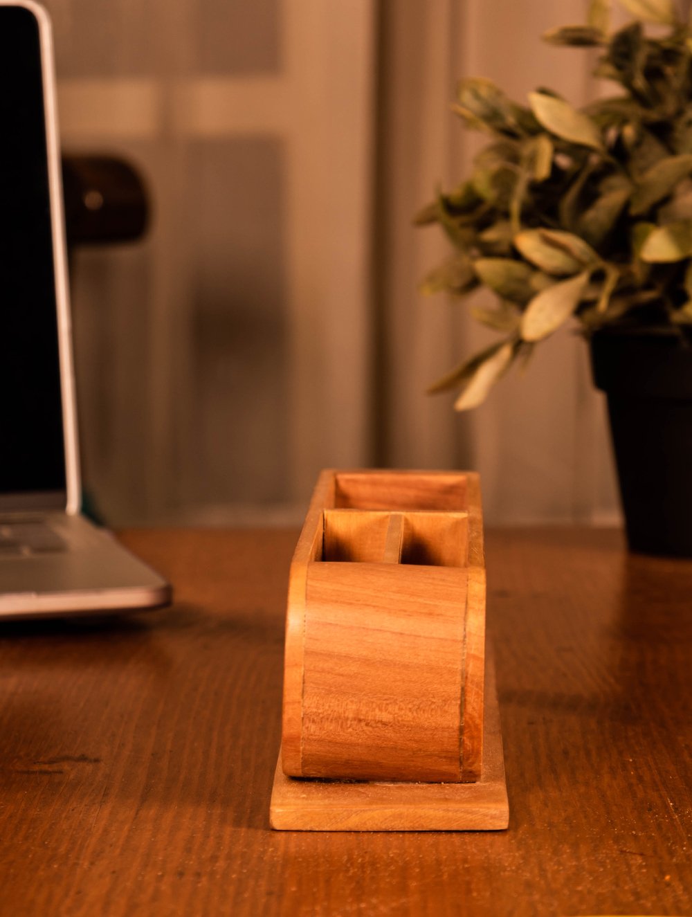 Wooden Jaali Stationery / Paper Holder