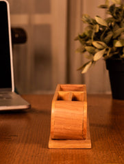 Wooden Jaali Stationery / Paper Holder