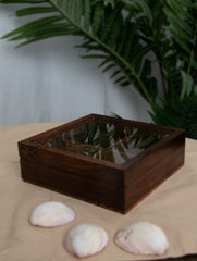 Wooden Multi-Utility Spice Box - Square (4 Sections)