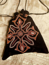 Load image into Gallery viewer, Zardozi and Resham Embroidered Evening Potli Bag - Black Ornate