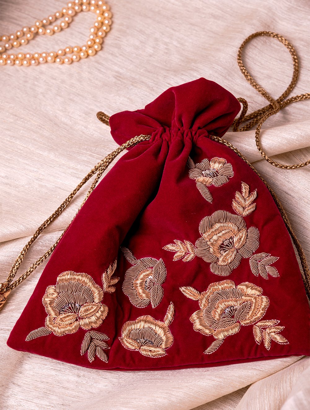 Zardozi and Resham Embroidered Evening Potli Bags