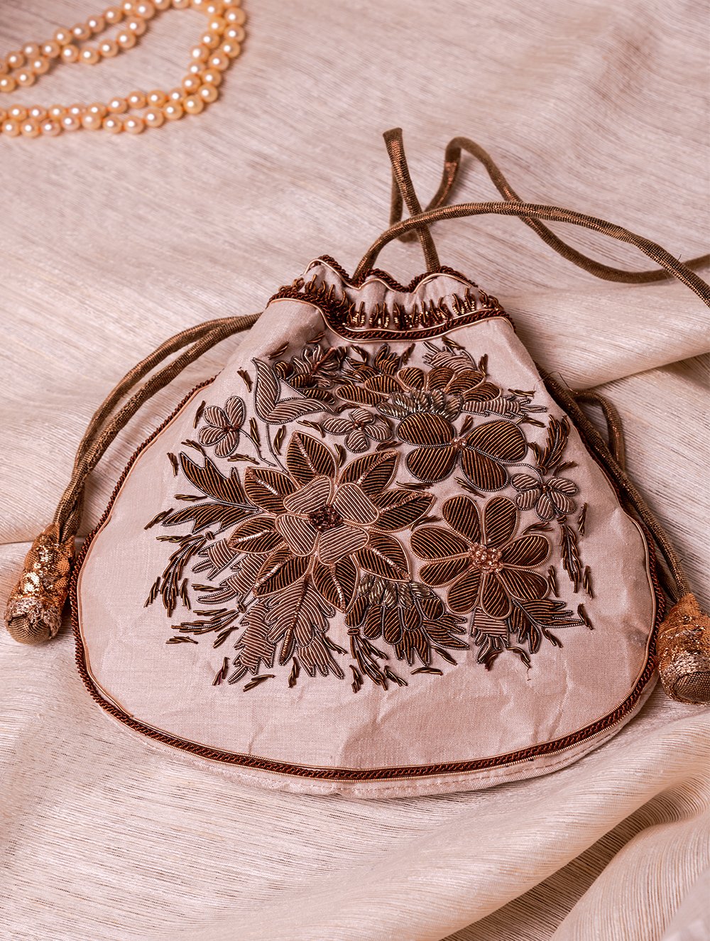 Zardozi and Resham Embroidered Evening Potli Bags
