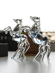 Fine Crystal Glass Curio - Ashva Pair (Set of 2)