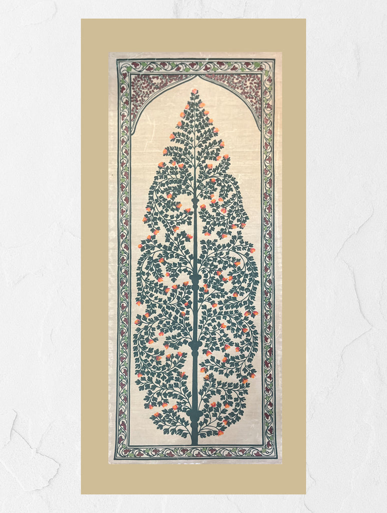 Exclusive Pattachitra Art Silk Painting - Ornate Tree 