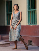 Load image into Gallery viewer, Ajrakh Handblock Printed Summer Dress 
