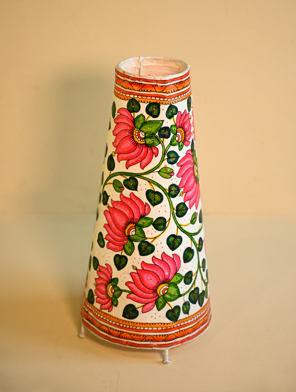 Load image into Gallery viewer, Andhra Leather Craft Lamp Shade - Kamala Hasini