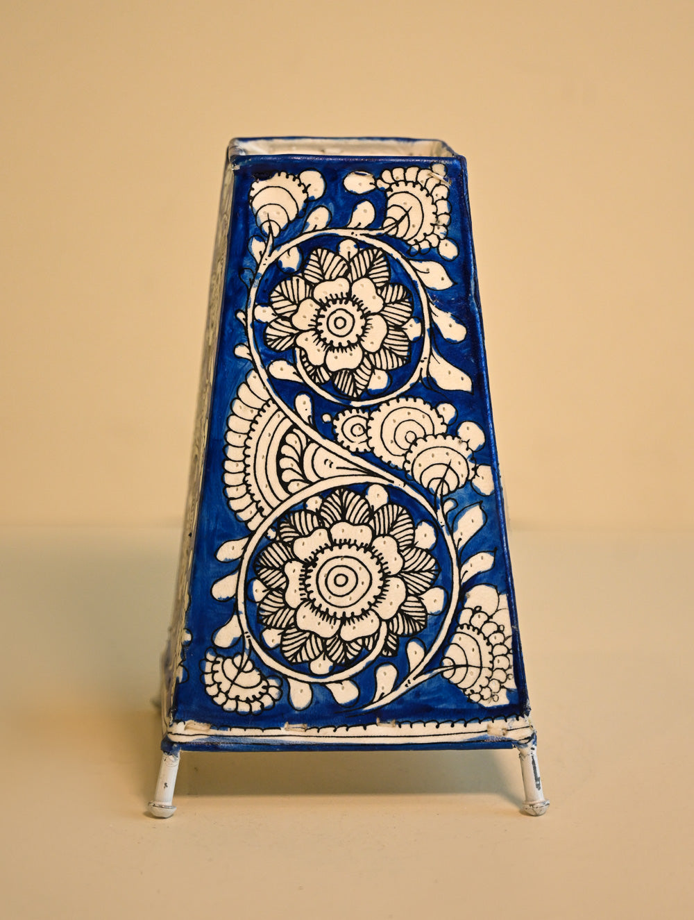 Andhra Leather Craft Lamp Shade - Neelam Puvulu