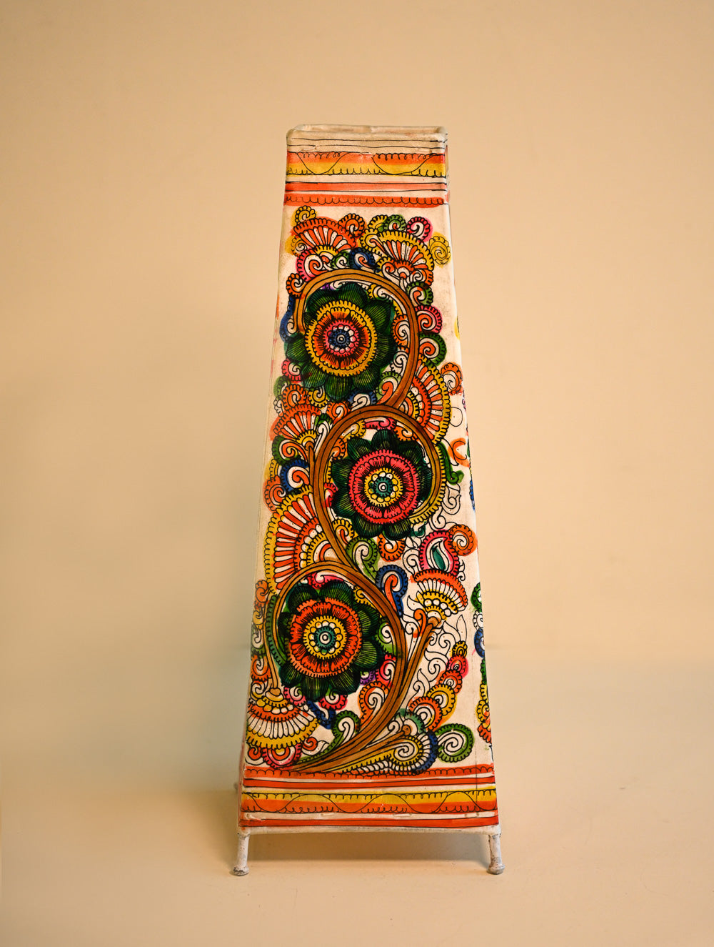 Load image into Gallery viewer, Andhra Leather Craft Lamp Shade - Rangavalli