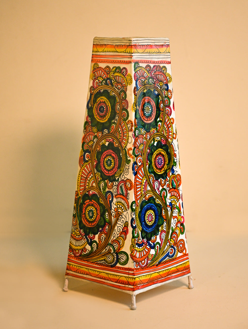 Load image into Gallery viewer, Andhra Leather Craft Lamp Shade - Rangavalli