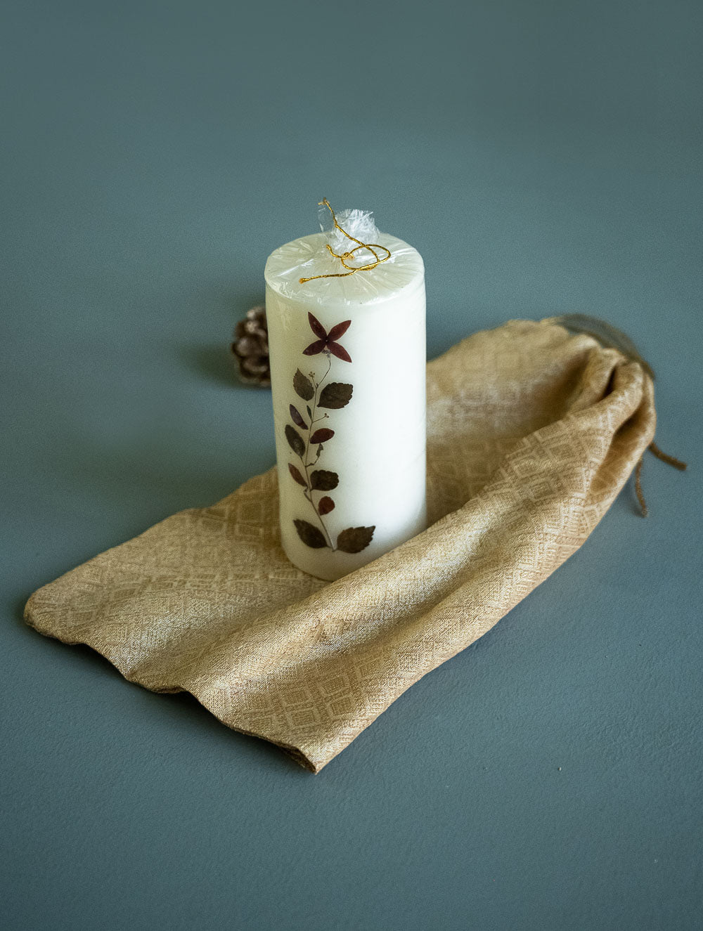 Aromatic Puducherry Wax Candle - Pillar, Rose