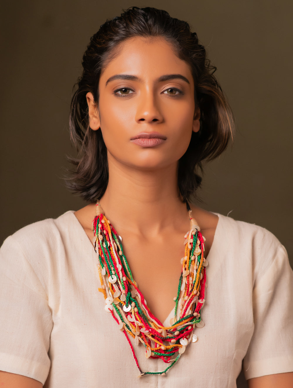Bohemian Rhapsody Layered Jute Necklace