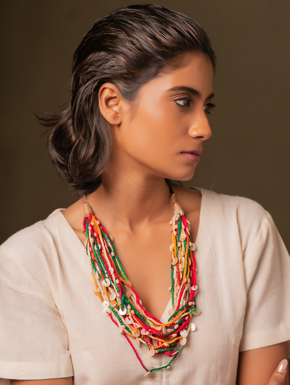 Bohemian Rhapsody Layered Jute Necklace