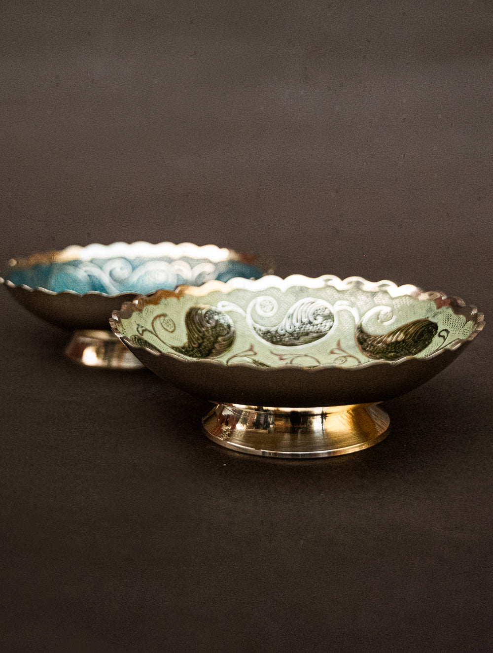 Brass Bowl Curio Set