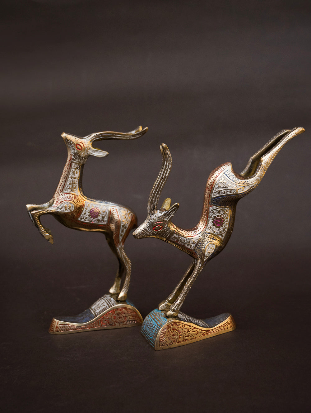 Load image into Gallery viewer, Brass Deer Curio