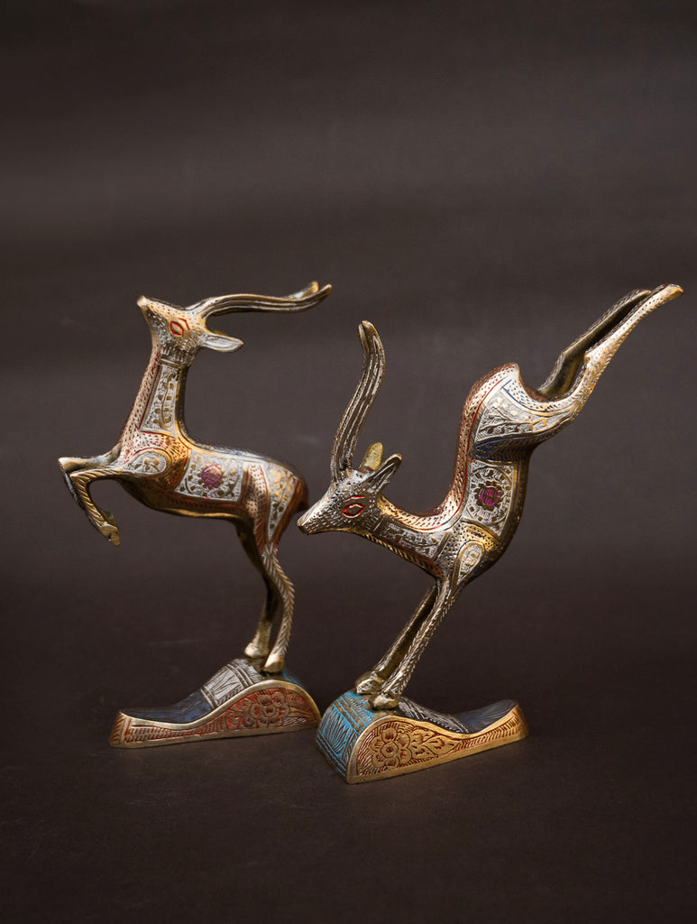 Brass Deer Curio