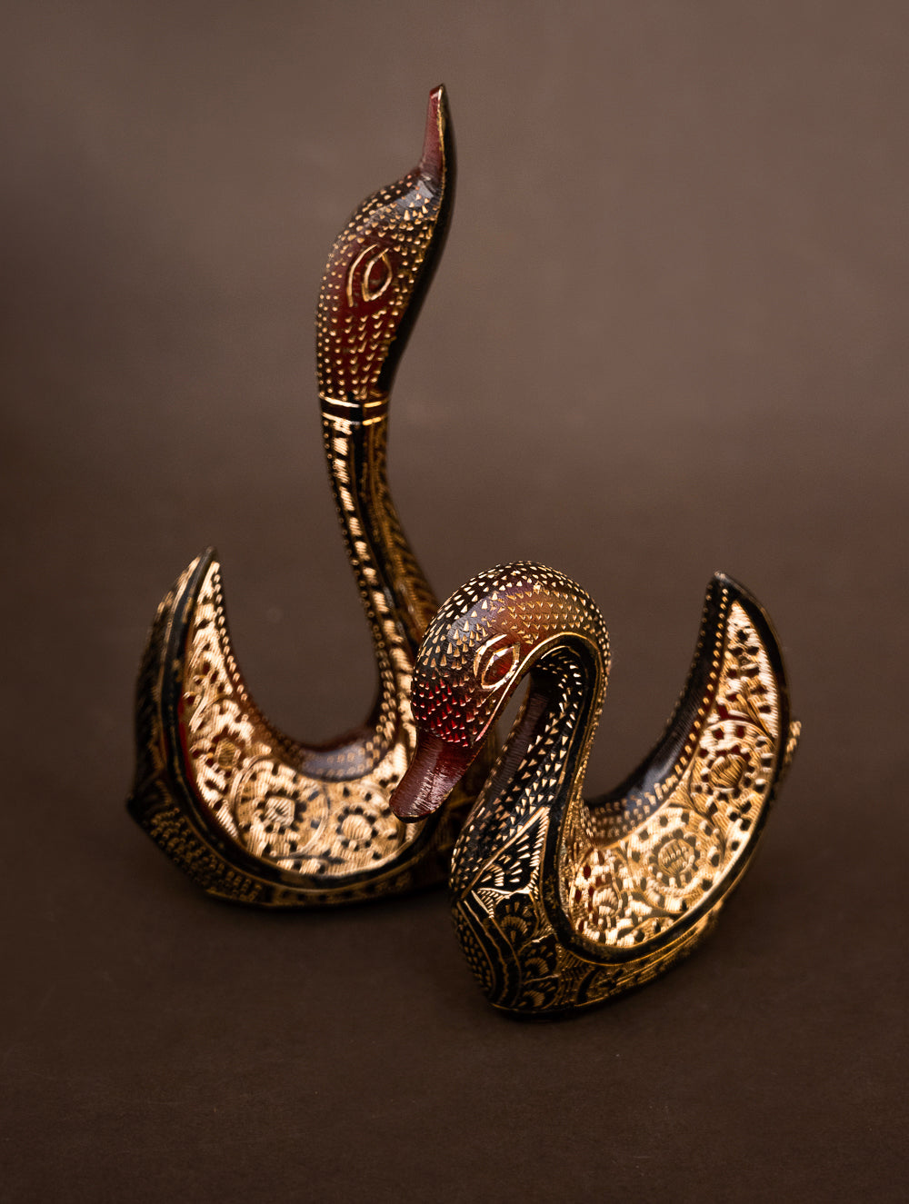 Load image into Gallery viewer, Brass Swan Curio