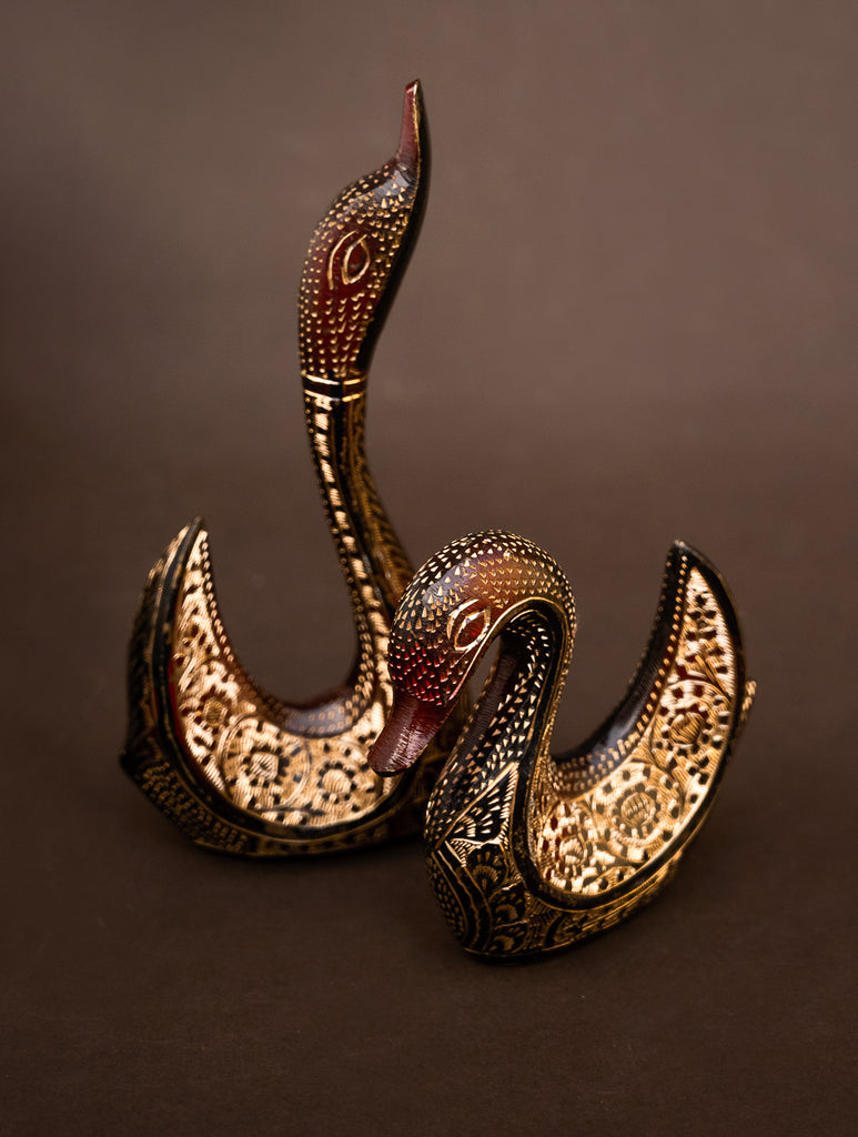 Brass Swan Curio