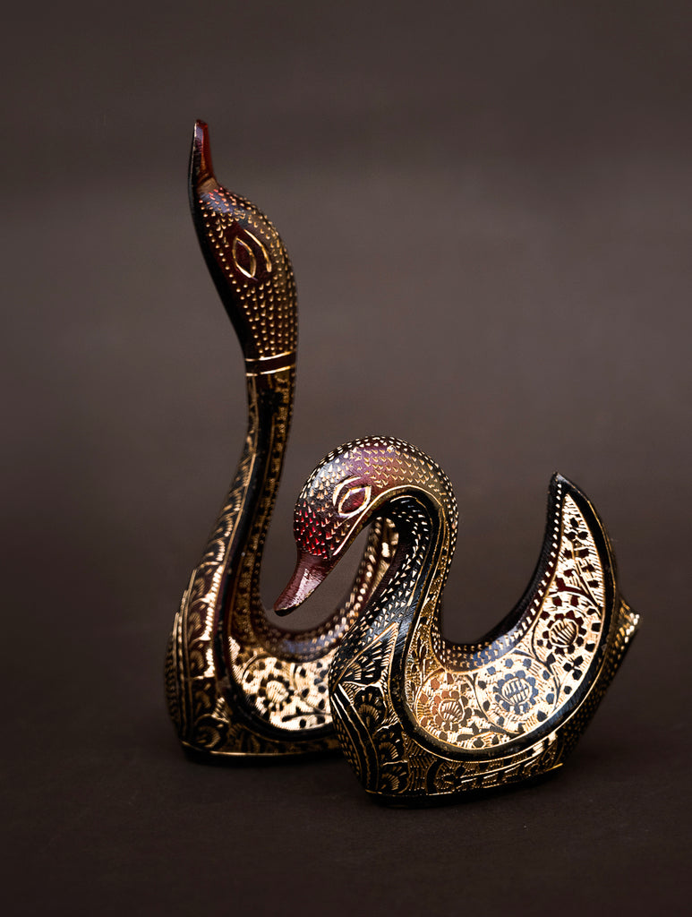 Brass Swan Curio