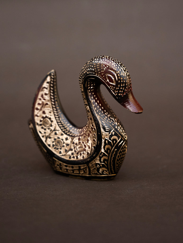 Brass Swan Curio