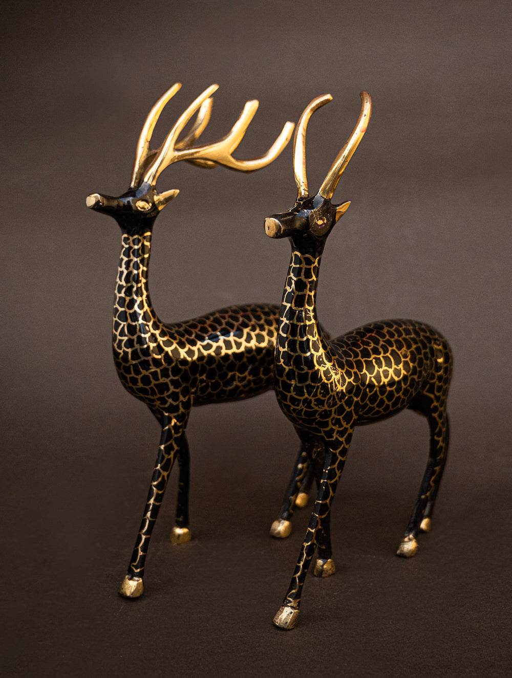 Load image into Gallery viewer, Brass Reindeer Curio