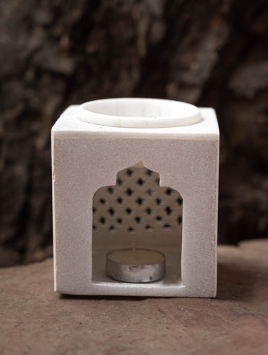 Carved Marble Jharoka Aroma Oil Diffuser (4