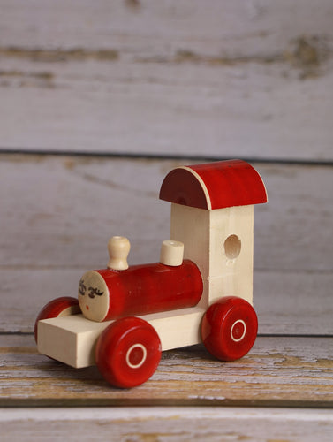 Channapatna Wooden Toy - Engine, Yellow