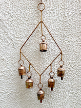 Load image into Gallery viewer, Copper Bells on a Diamond Frame