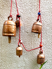 Load image into Gallery viewer, Copper Bells on a Ruby Thread