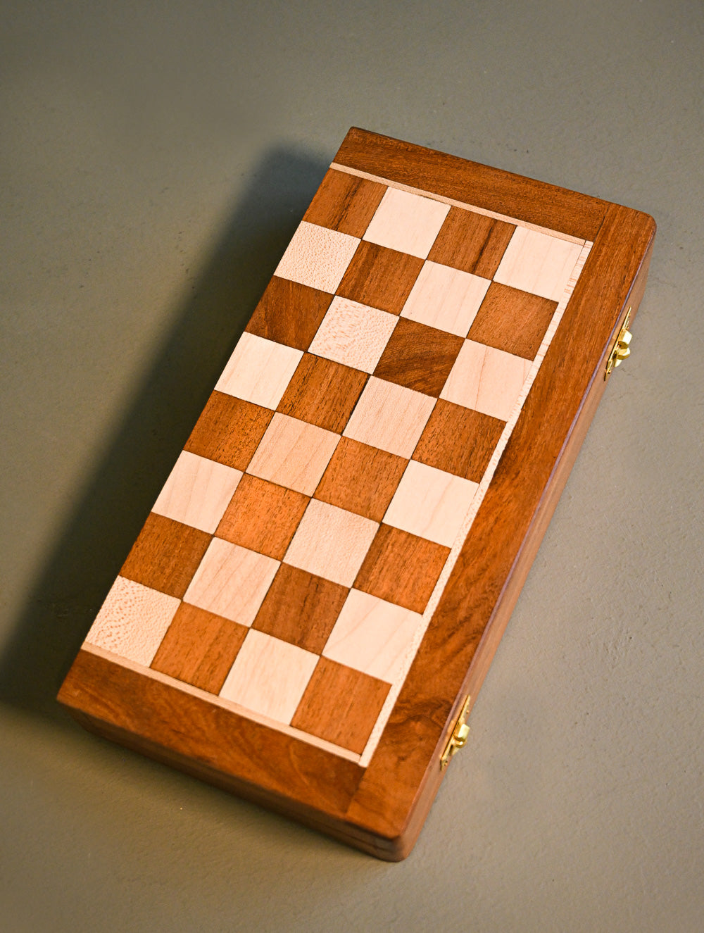 Handcrafted Wooden Travel Chess Set