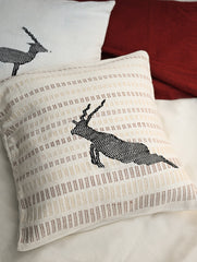 Exclusive, Large Handwoven Kashida Cushion Covers - Van Vistaar (Set of 2)