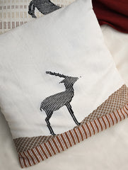 Exclusive, Large Handwoven Kashida Cushion Covers - Van Vistaar (Set of 2)