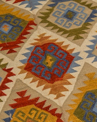 Handwoven Kilim Rug - Colourful Medallion