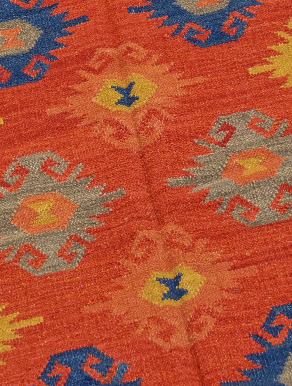 Handwoven Kilim Rug - Terracotta Field
