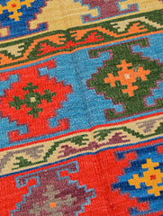 Handwoven Kilim Rug - Tribal Panels (Length 5ft x Width 3ft)