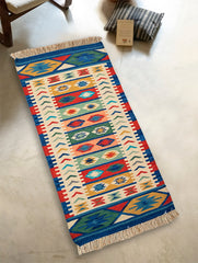 Handwoven Kilim Rug - Nomadic Stripes (Length 6ft x Width 2ft)